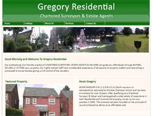 Tablet Screenshot of gregoryresidential.co.uk